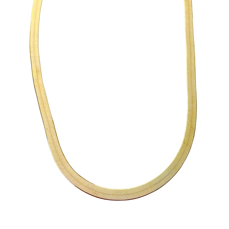 14k Yellow Gold Malta Herringbone Necklace