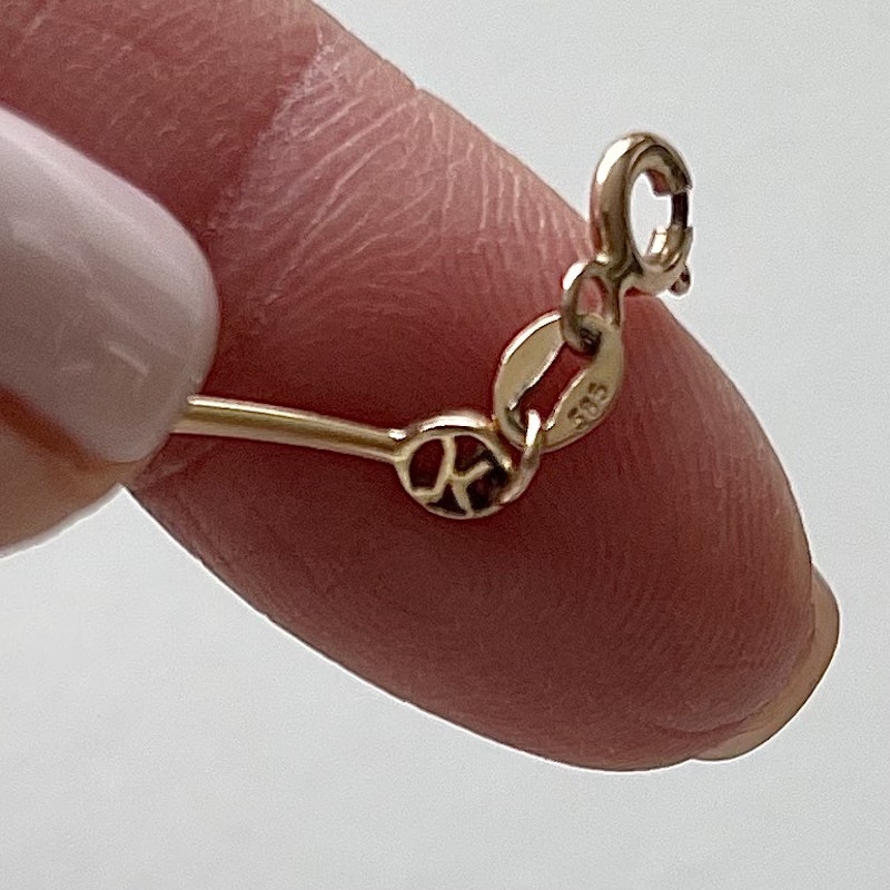 Meira T 14k Rose Gold and Black Diamond Wire Cuff