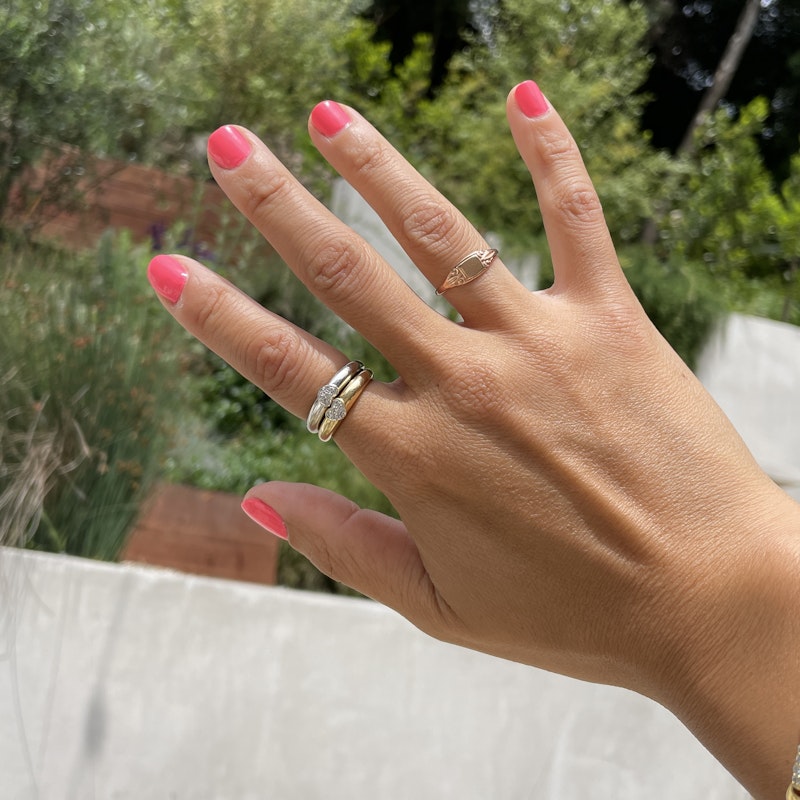 Charlie and Marcelle14k Rose Gold Signet Ring