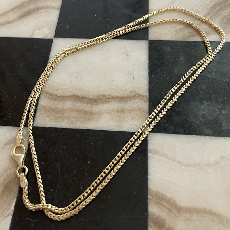 14k Yellow Gold Franco Chain Necklace