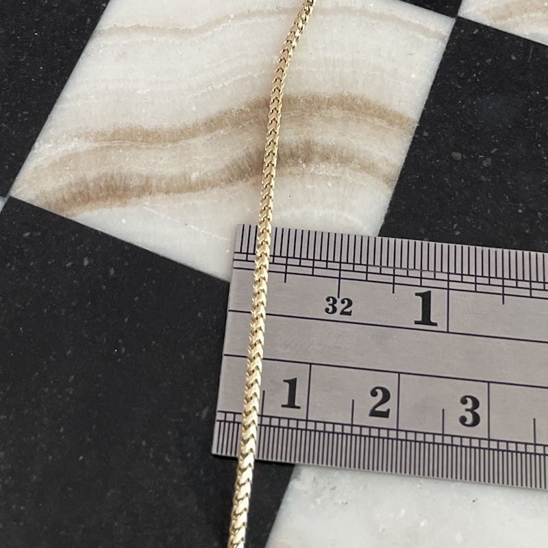 14k Yellow Gold Franco Chain Necklace