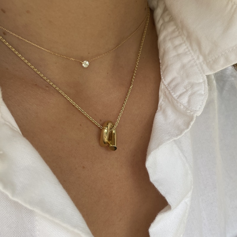 Tabayer Oera Mini 18K Yellow Gold Pendant Necklace