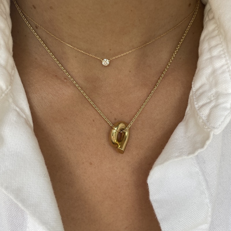 Tabayer Oera Mini 18K Yellow Gold Pendant Necklace