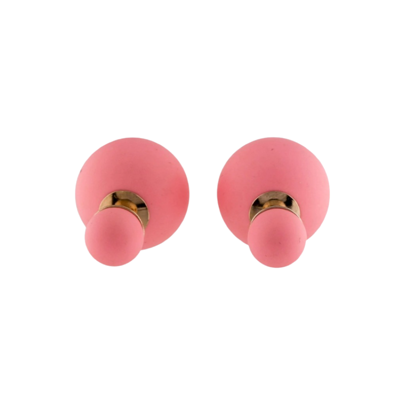 Dior Matte Pink Tribales Earrings