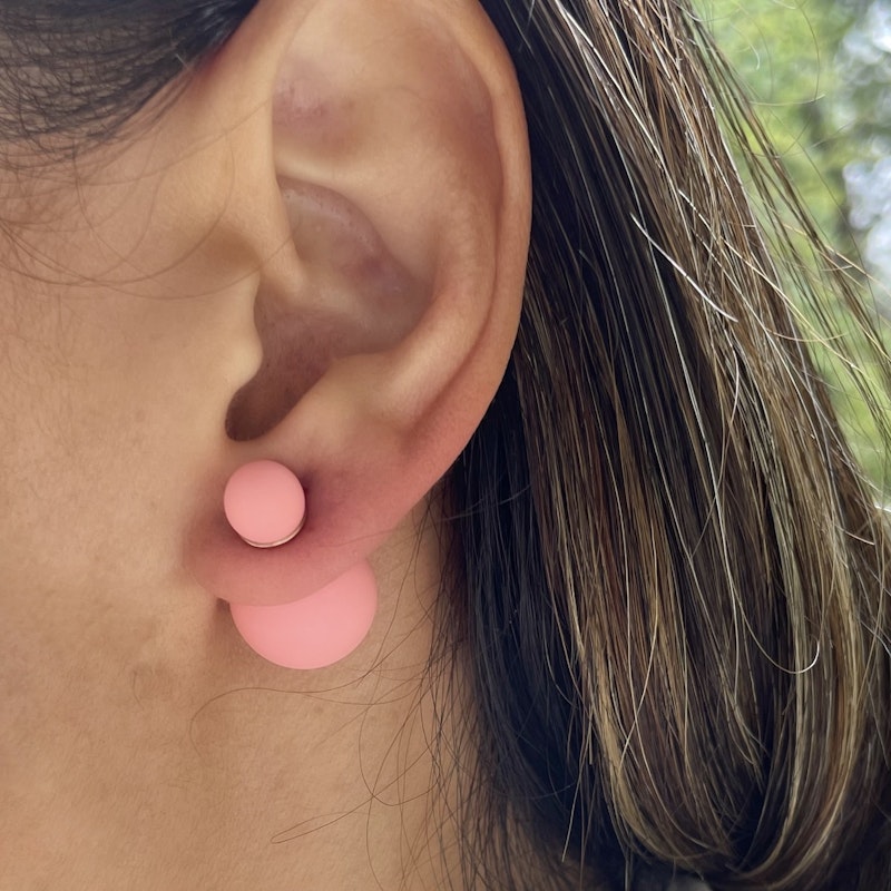 Dior Matte Pink Tribales Earrings