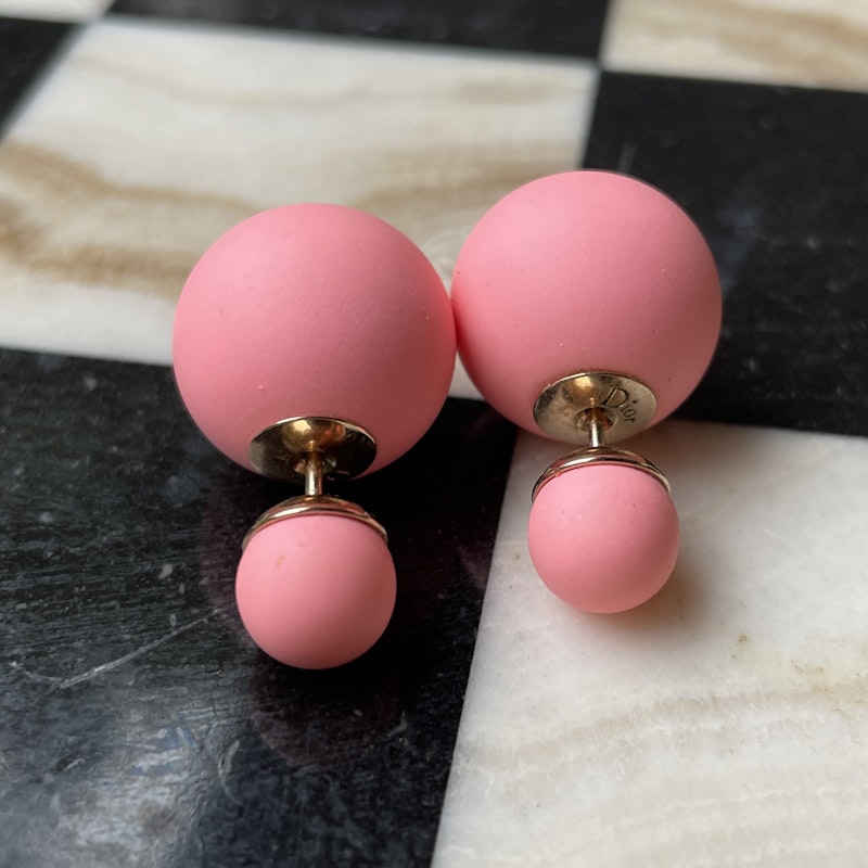 Dior Matte Pink Tribales Earrings