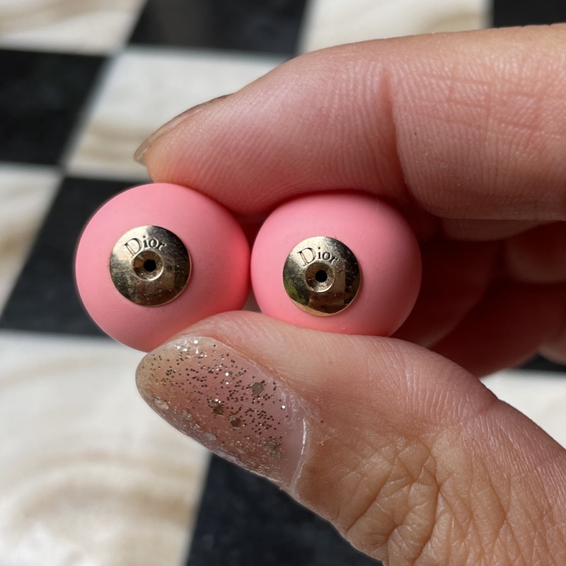 Dior Matte Pink Tribales Earrings