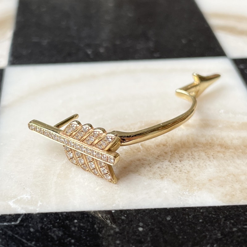 Anita Ko Diamond Arrow Earring Jacket (single)
