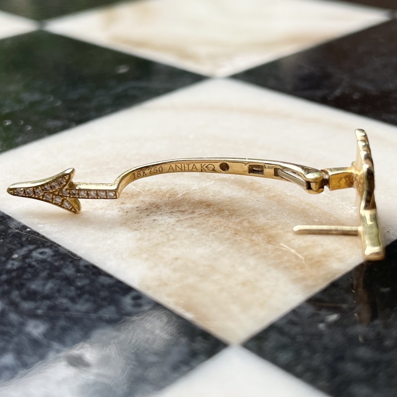 Anita Ko Diamond Arrow Earring Jacket (single)