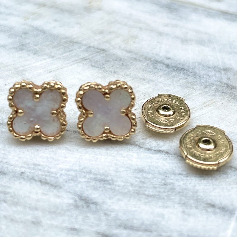 Van Cleef & Arpels Mother of Pearl Sweet Alhambra Earstuds