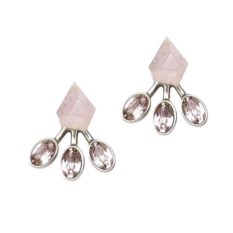 Dior Tribales Rose Quartz and Crystal Earrings