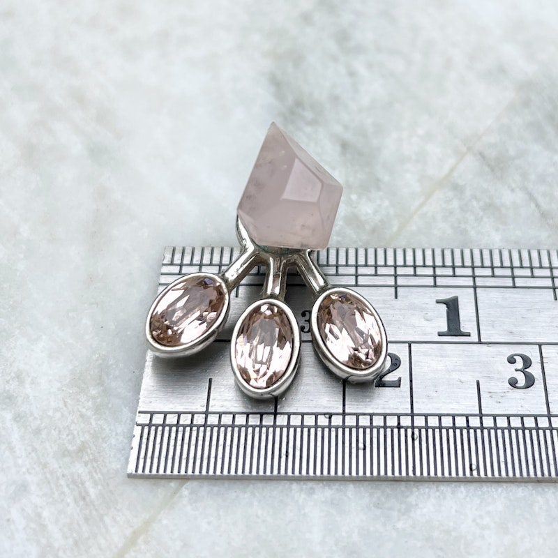 Dior Tribales Rose Quartz and Crystal Earrings
