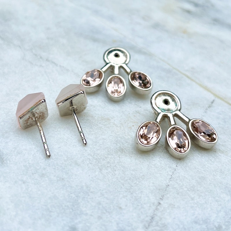 Dior Tribales Rose Quartz and Crystal Earrings