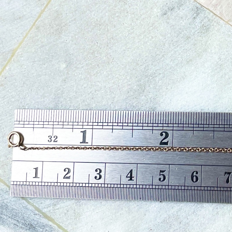 18k Rose Gold 3 Diamond Bezel Hand Chain