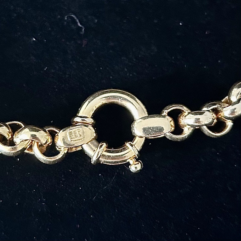 Lionheart Rolo 8mm Link Chain with Sailor Spring Clasp