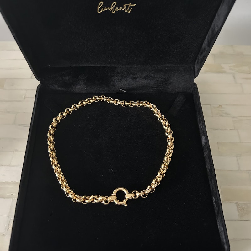 Lionheart Rolo 8mm Link Chain with Sailor Spring Clasp