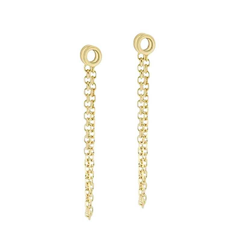 Idyl 14k Yellow Gold Silos Earring Chains