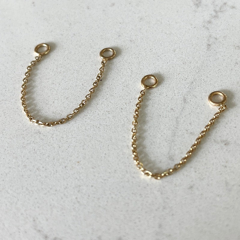 Idyl 14k Yellow Gold Silos Earring Chains