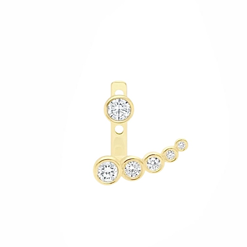 Idyl 14k Yellow Gold Lucia Diamond Ear Jacket