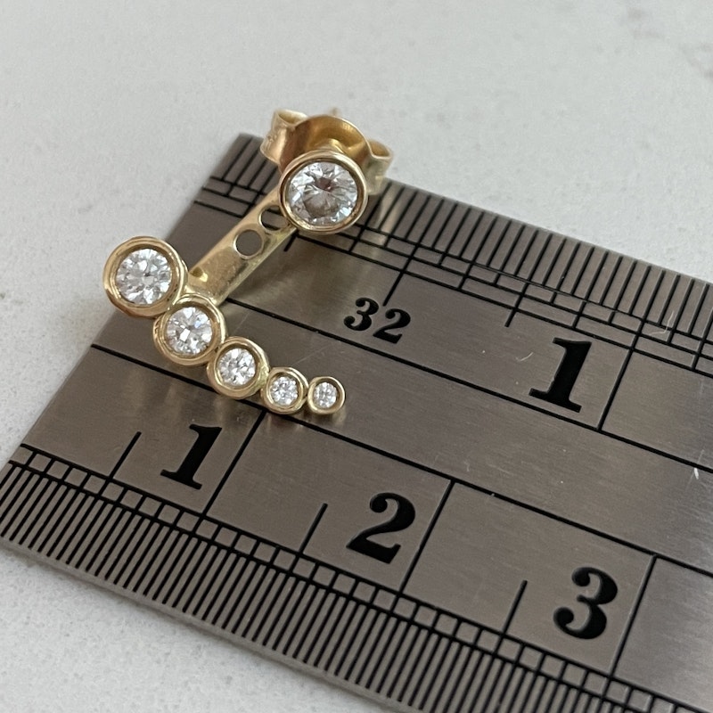 Idyl 14k Yellow Gold Lucia Diamond Ear Jacket