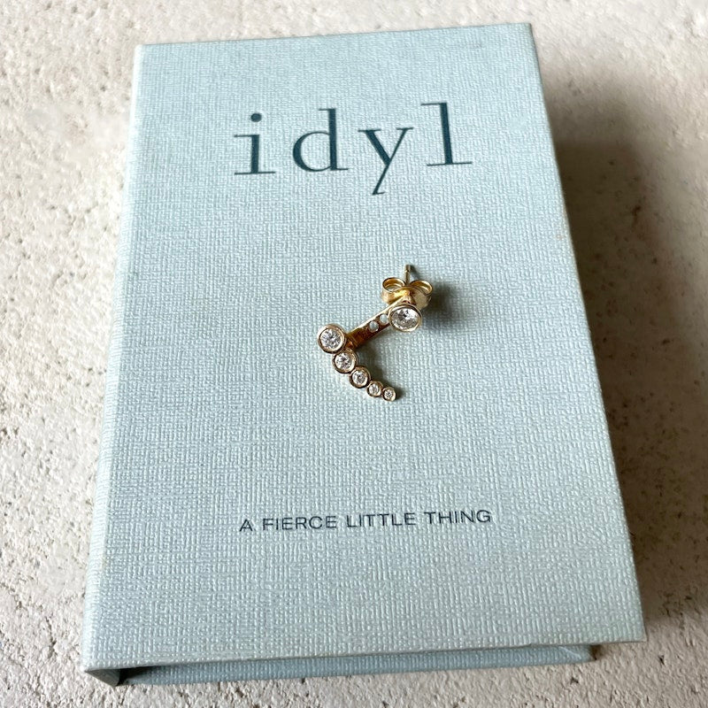 Idyl 14k Yellow Gold Lucia Diamond Ear Jacket