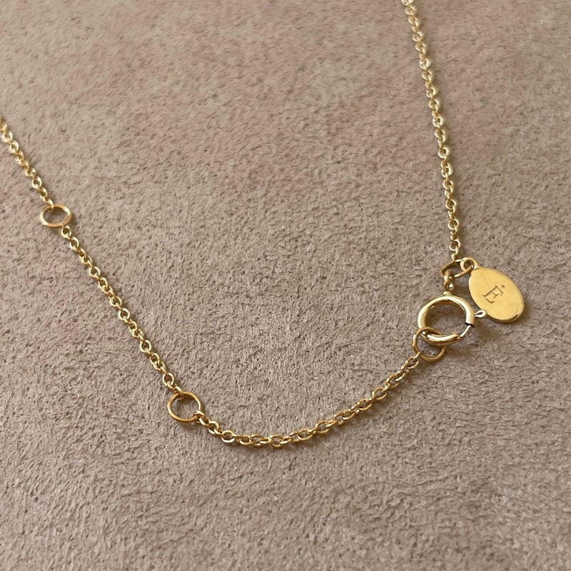 Eriness 14k Yellow Gold Mini Square Necklace