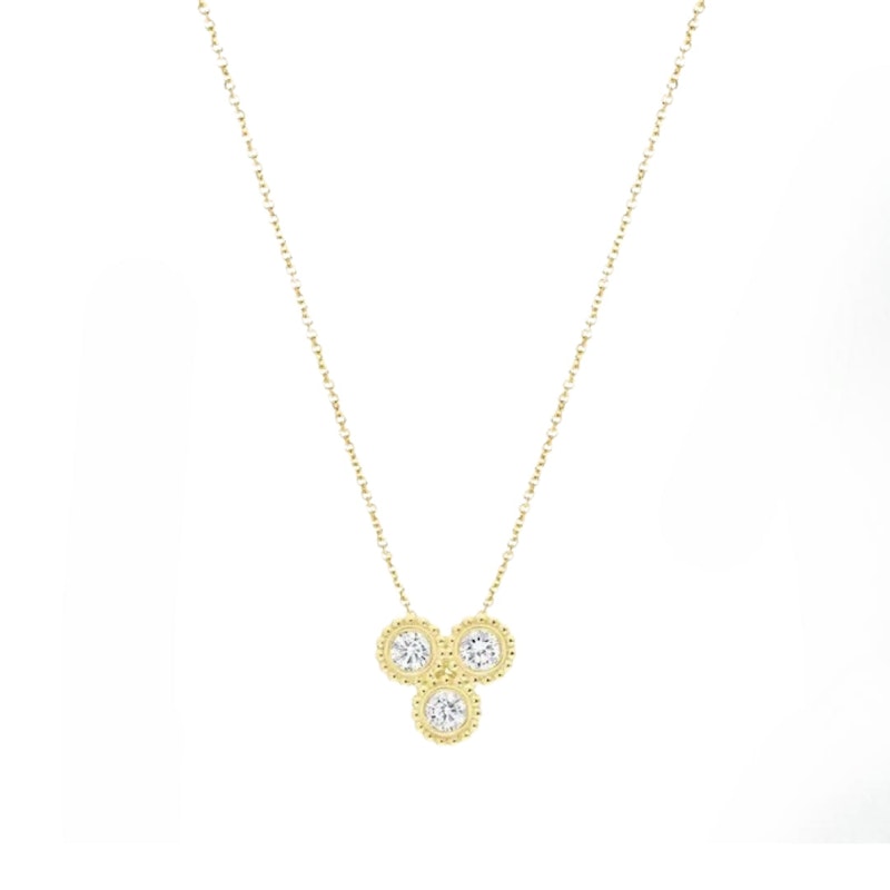 Idyl 14k Yellow Gold Cleo Diamond Necklace