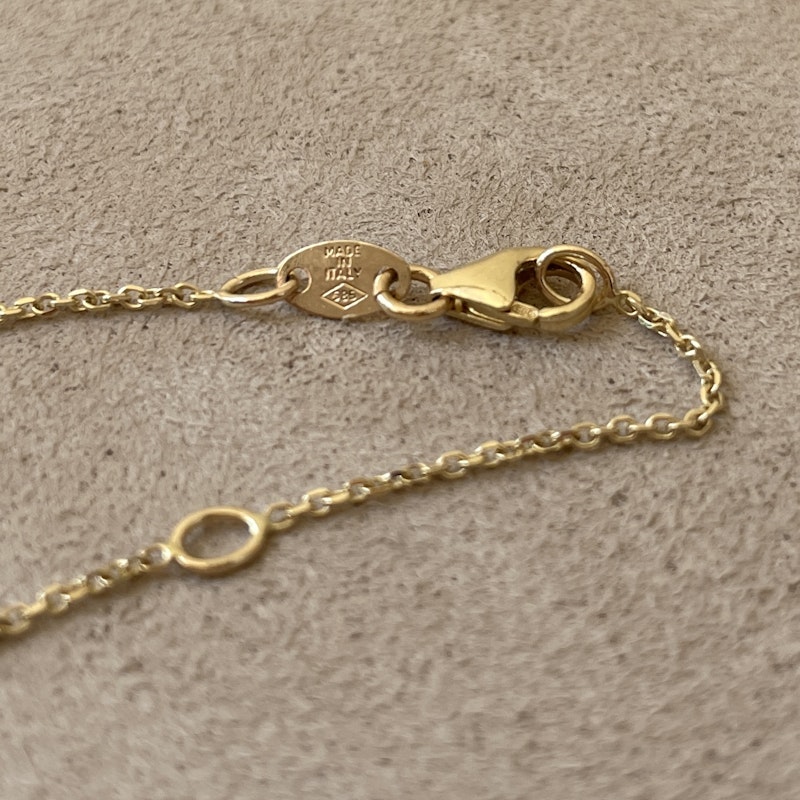 Idyl 14k Yellow Gold Cleo Diamond Necklace