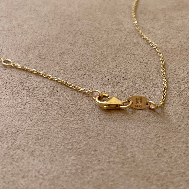 Idyl 14k Yellow Gold Cleo Diamond Necklace