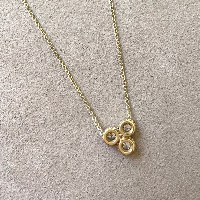 Idyl 14k Yellow Gold Cleo Diamond Necklace