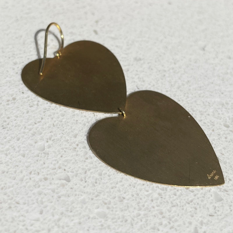 Irene Neuwirth 18k Yellow Gold Classic Double Love Earrings