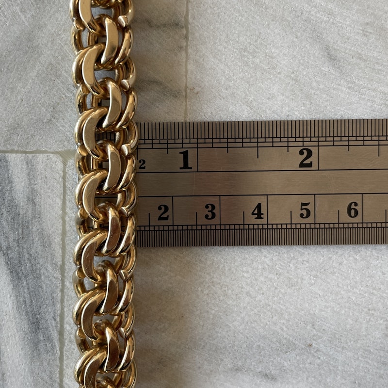 Tiffany & Co 14k Yellow Gold Heavy Double Link Bracelet