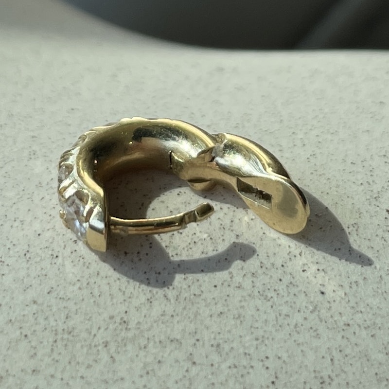Spinelli Kilcollin 18k Yellow Gold & Diamond Pavé Mini Macro