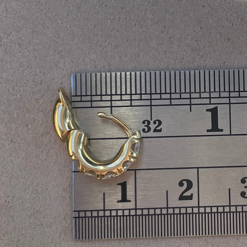 Spinelli Kilcollin 18k Yellow Gold & Diamond Pavé Mini Macro