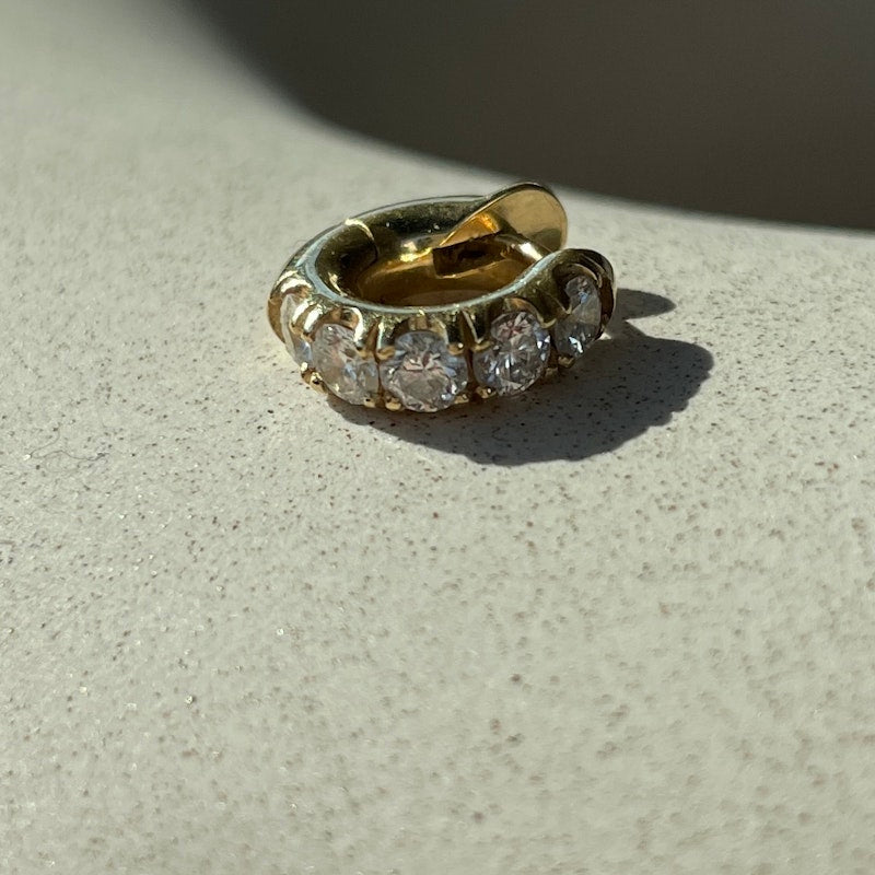 Spinelli Kilcollin 18k Yellow Gold & Diamond Pavé Mini Macro