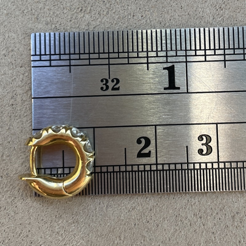 Spinelli Kilcollin 18k Yellow Gold & Diamond Pavé Mini Macro