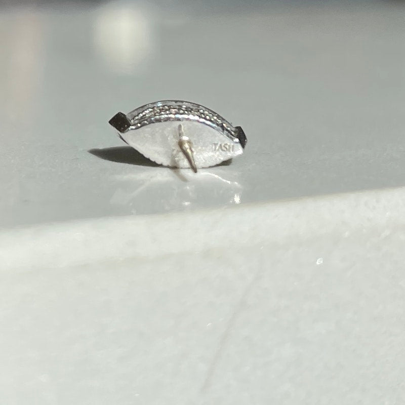 Maria Tash 18k Marquise Diamond Threaded Stud Earring