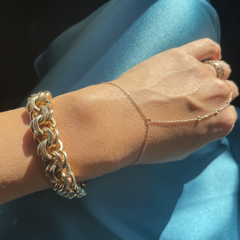 Tiffany & Co 14k Yellow Gold Heavy Double Link Bracelet