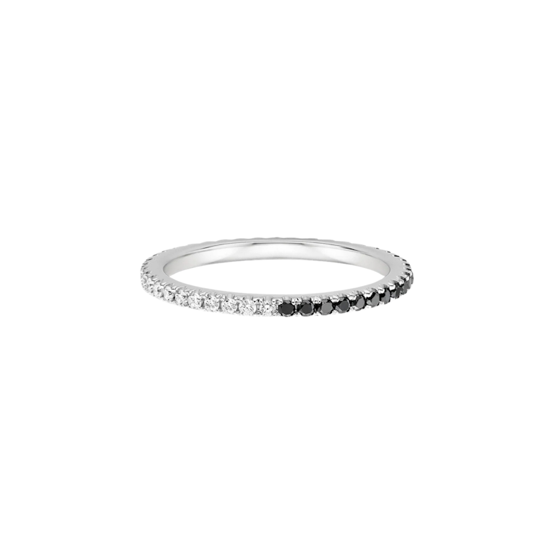Brilliant Earth Ballad Black and White Diamond Eternity Ring