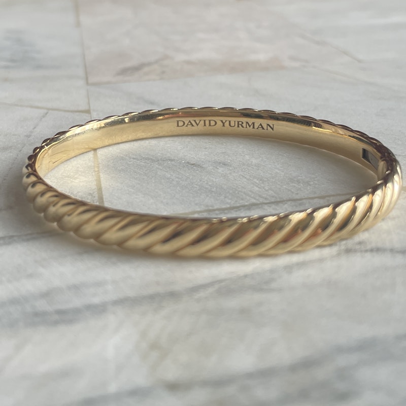 David Yurman Sculpted Cable Bangle Bracelet 4.6mm