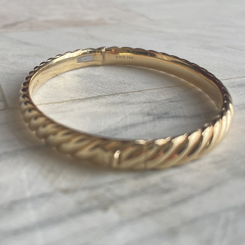 David Yurman Sculpted Cable Bangle Bracelet 4.6mm