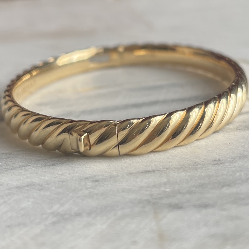 David Yurman Sculpted Cable Bangle Bracelet 4.6mm