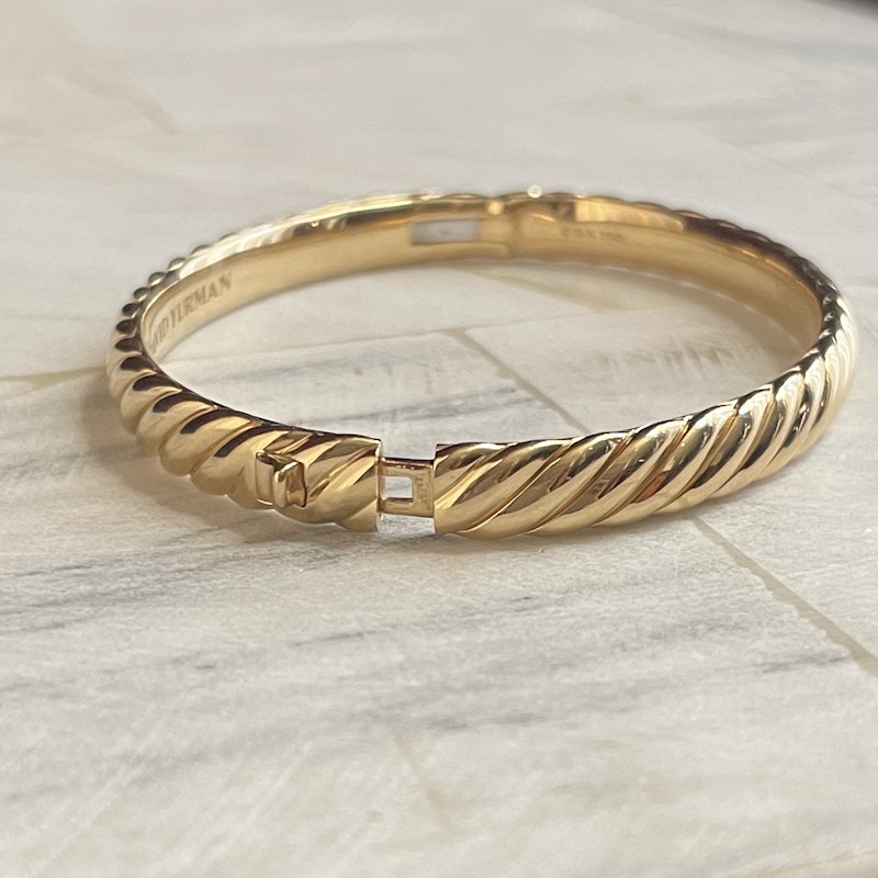 David Yurman Sculpted Cable Bangle Bracelet 4.6mm