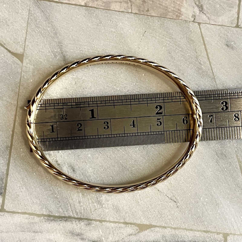 David Yurman Sculpted Cable Bangle Bracelet 4.6mm