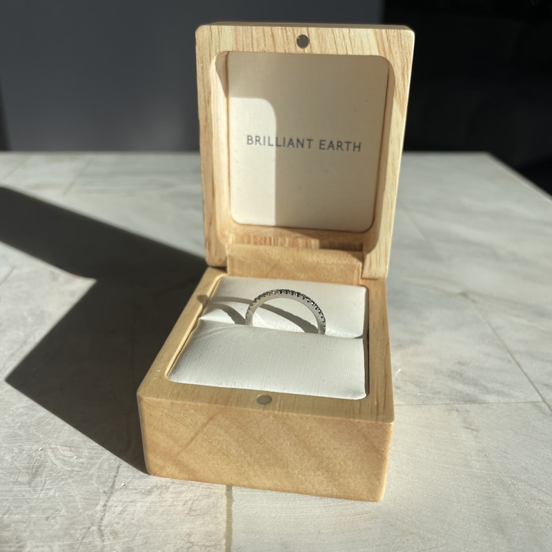 Brilliant Earth Ballad Black and White Diamond Eternity Ring
