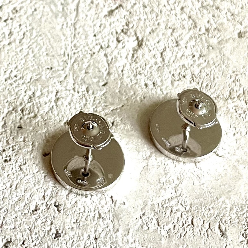 Bulgari 18K Onyx Bvlgari Bvlgari Stud Earrings