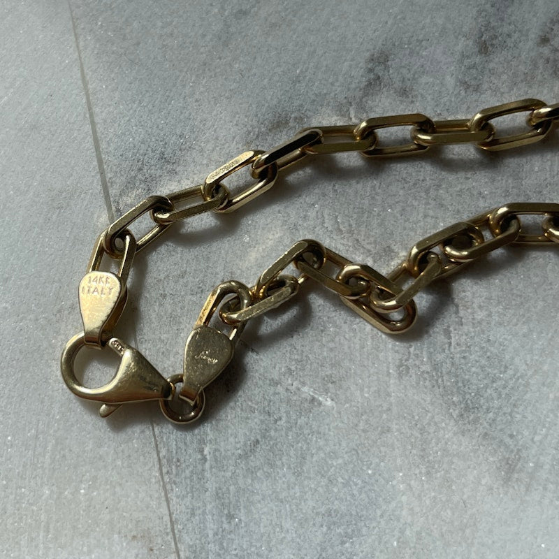14k Yellow Gold Protection Evil Eye Charm Bracelet
