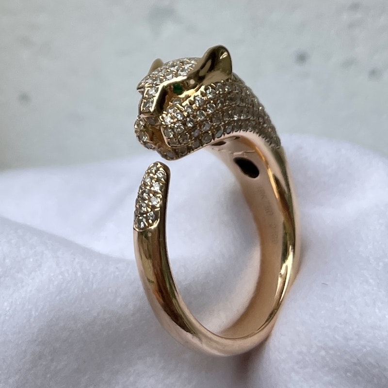 Anita Ko 18k Rose Gold Panther Ring