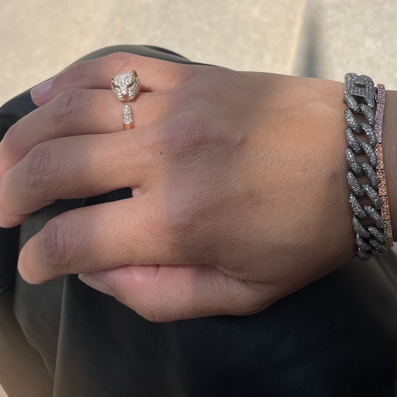 Anita Ko 18k Rose Gold Panther Ring
