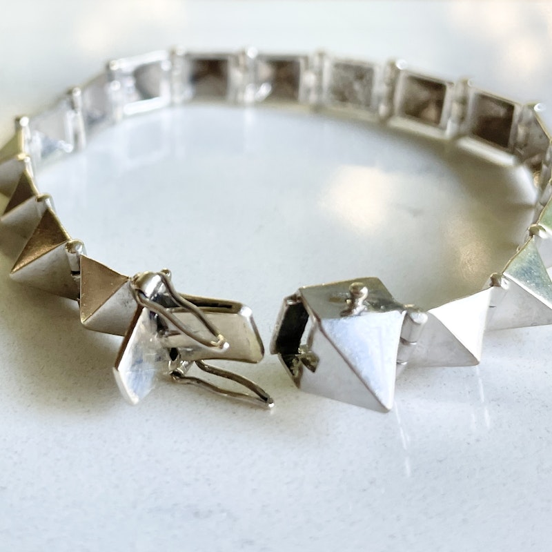 Anita Ko White Gold Medium Diamond Spike Bracelet